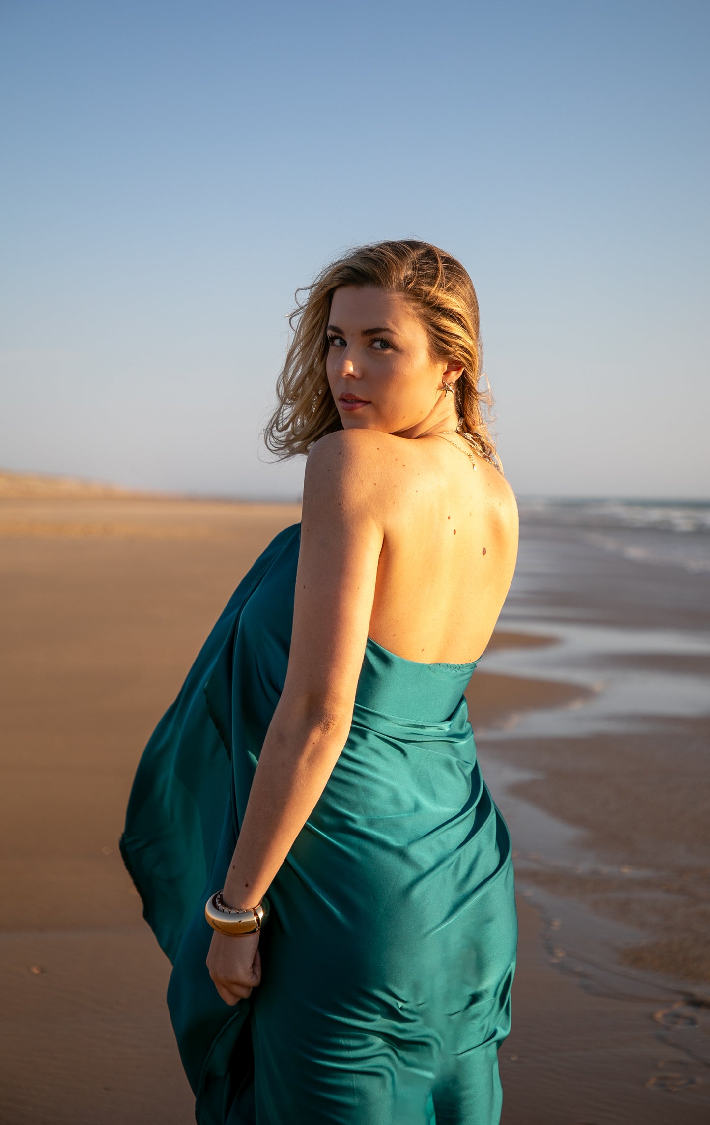 Robe Gisèle bleu océan