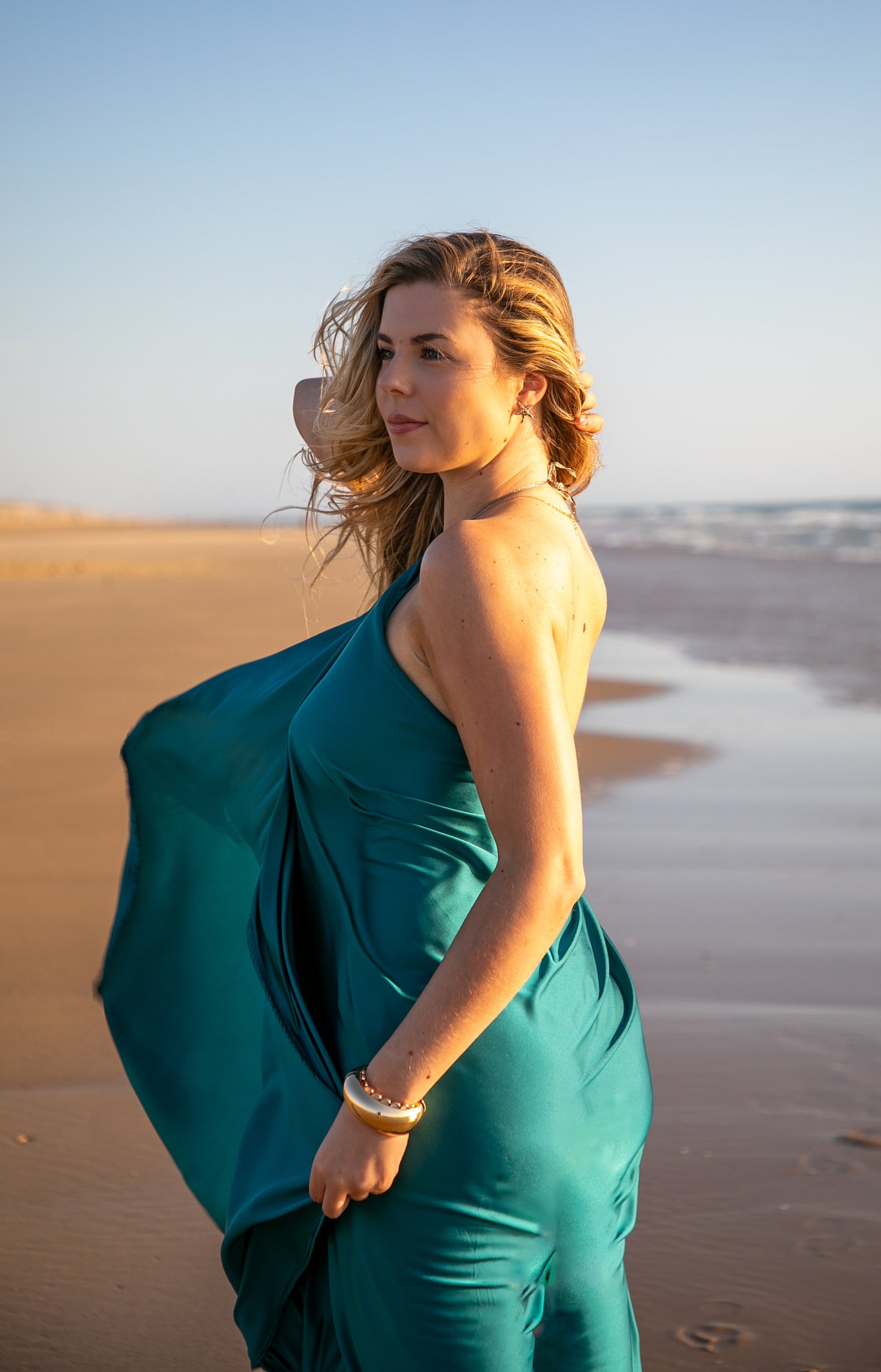 Robe Gisèle bleu océan