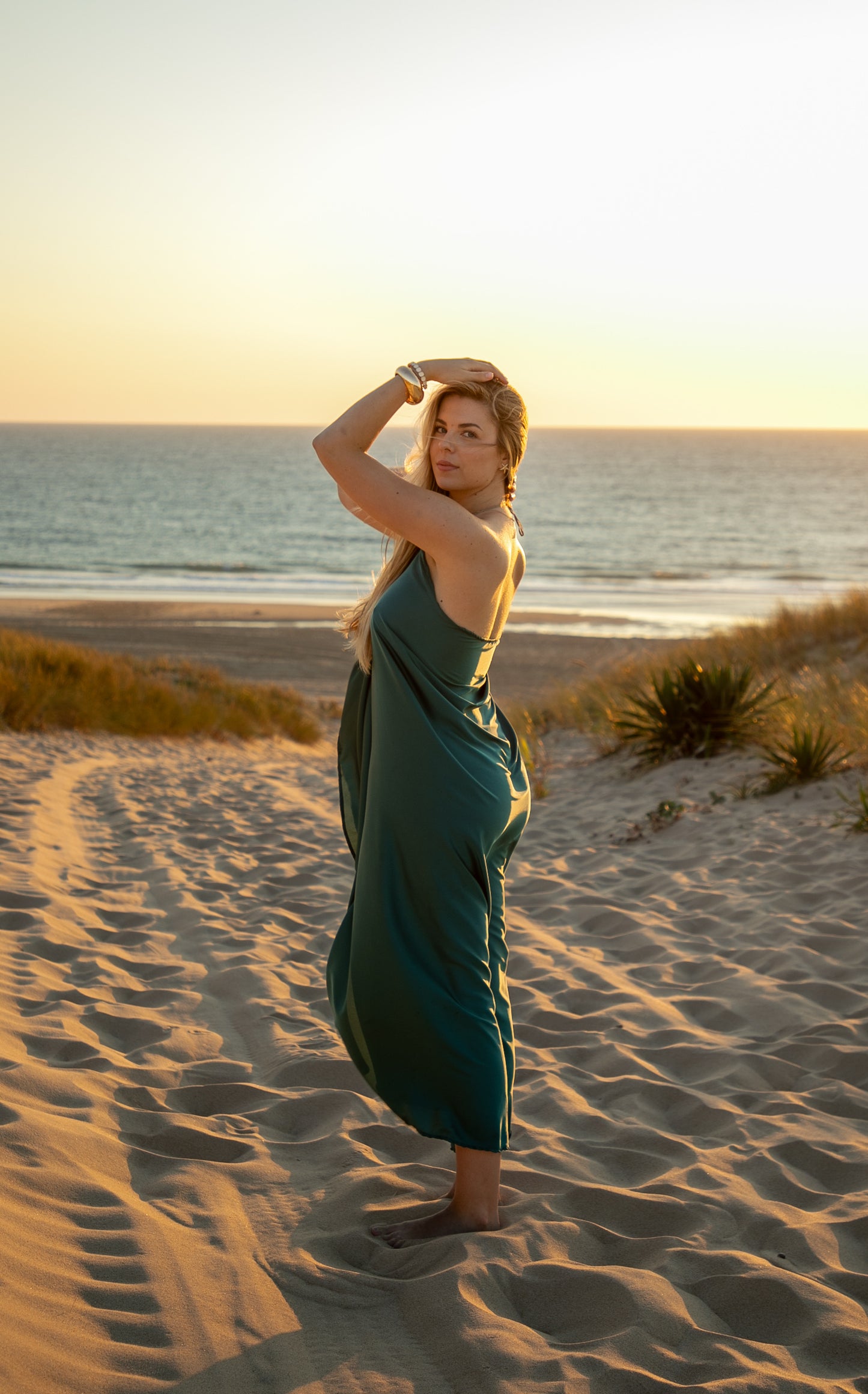 Robe Gisèle bleu océan