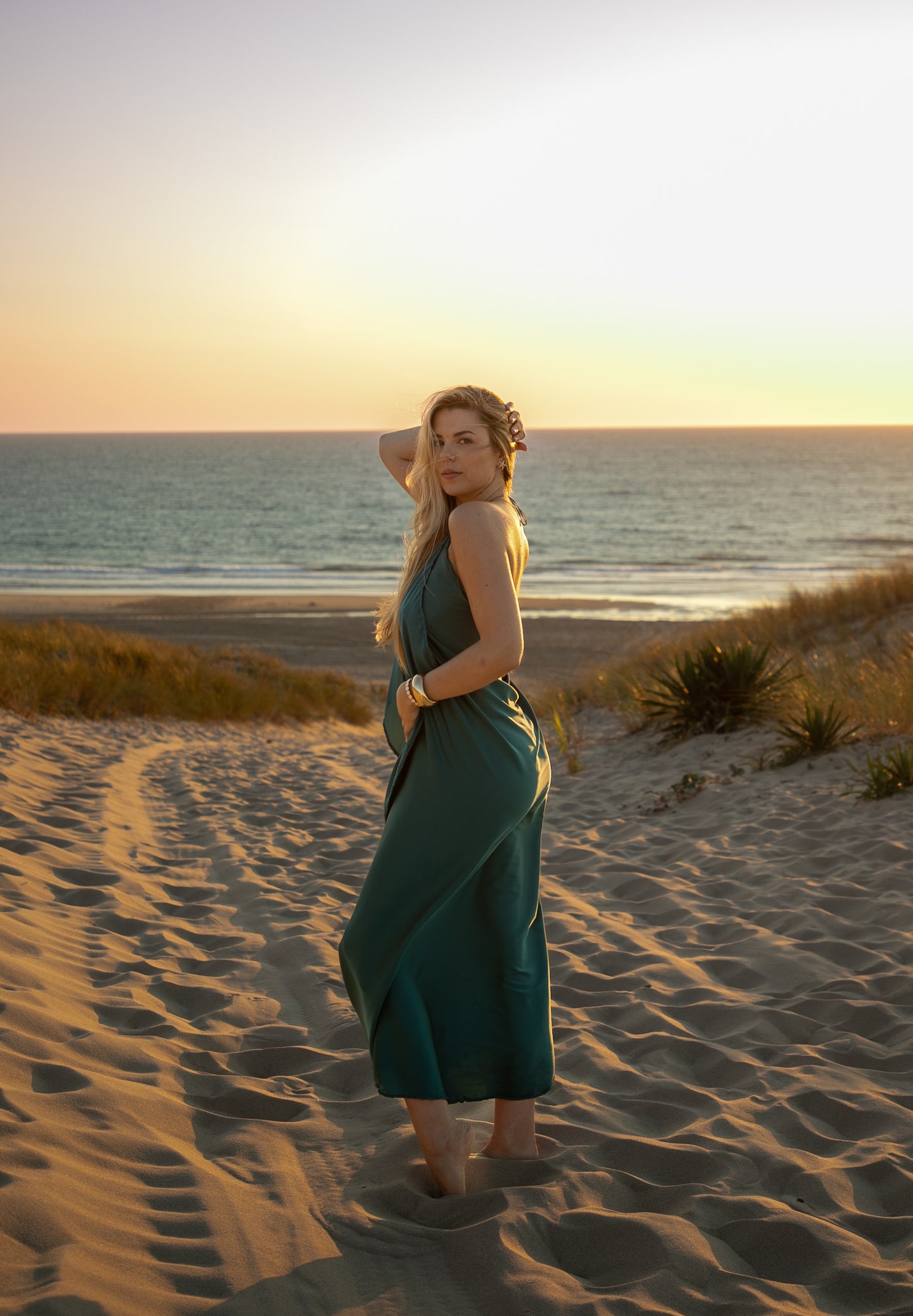 Robe Gisèle bleu océan