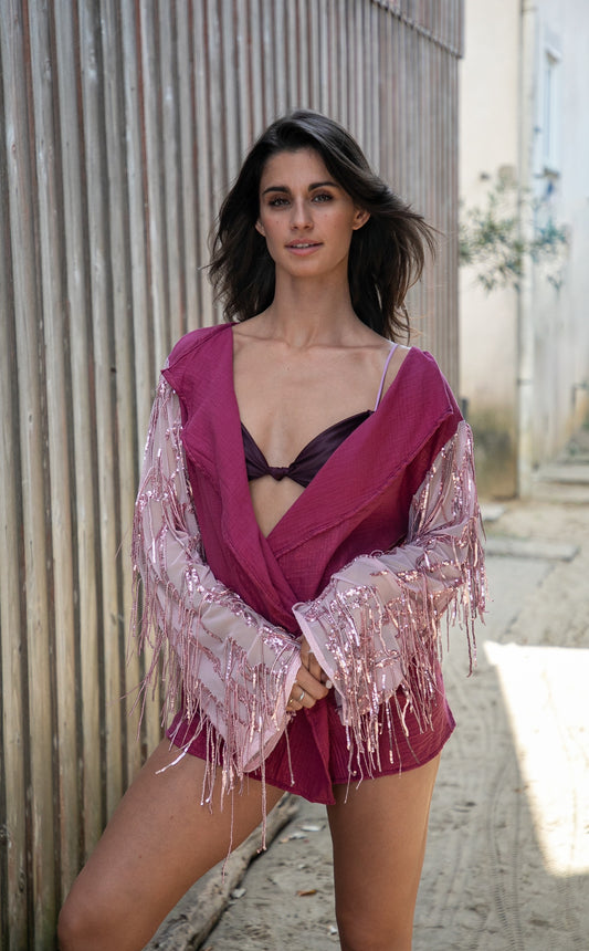Kimono Brillo rose