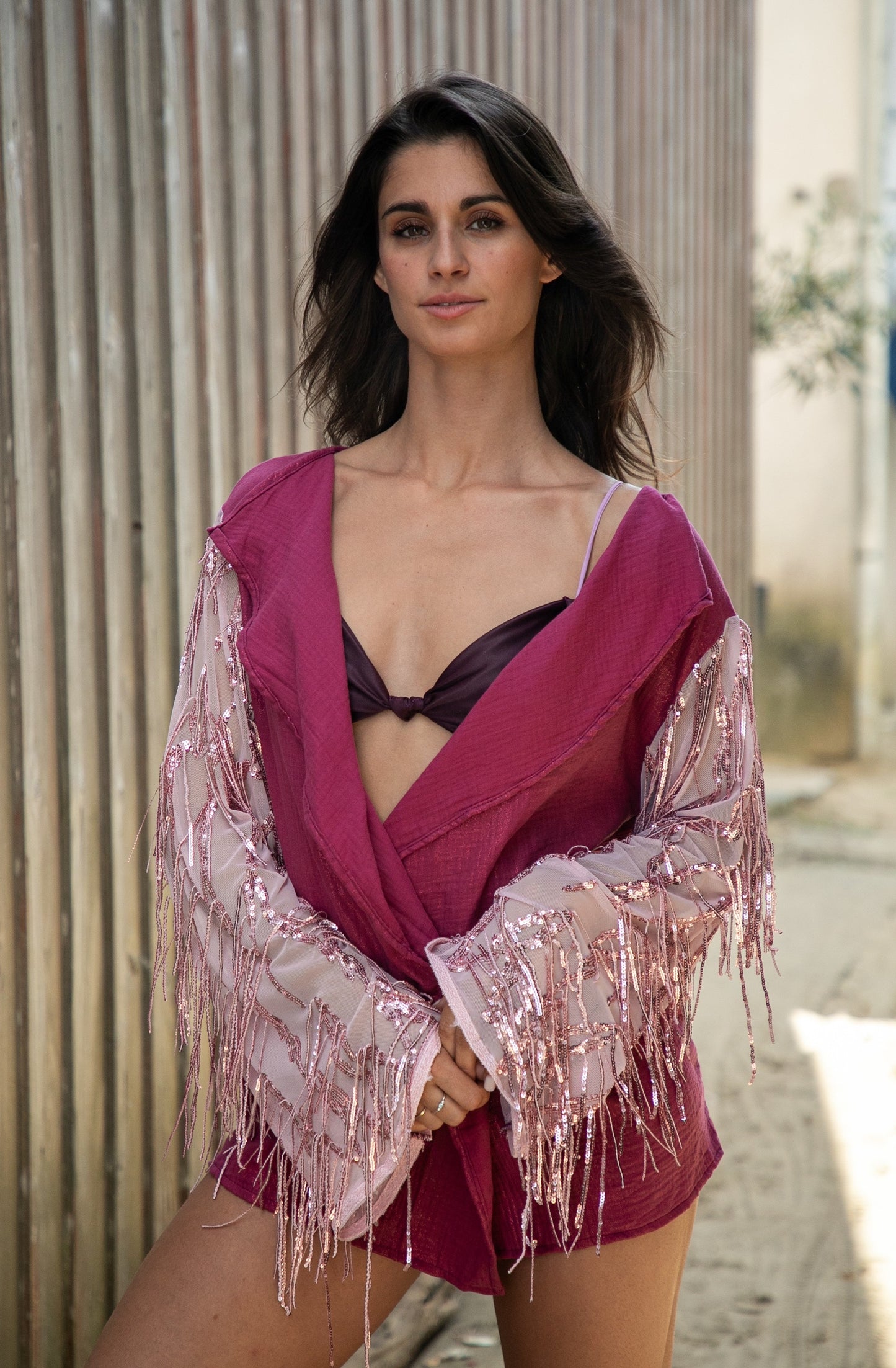 Kimono Brillo rose