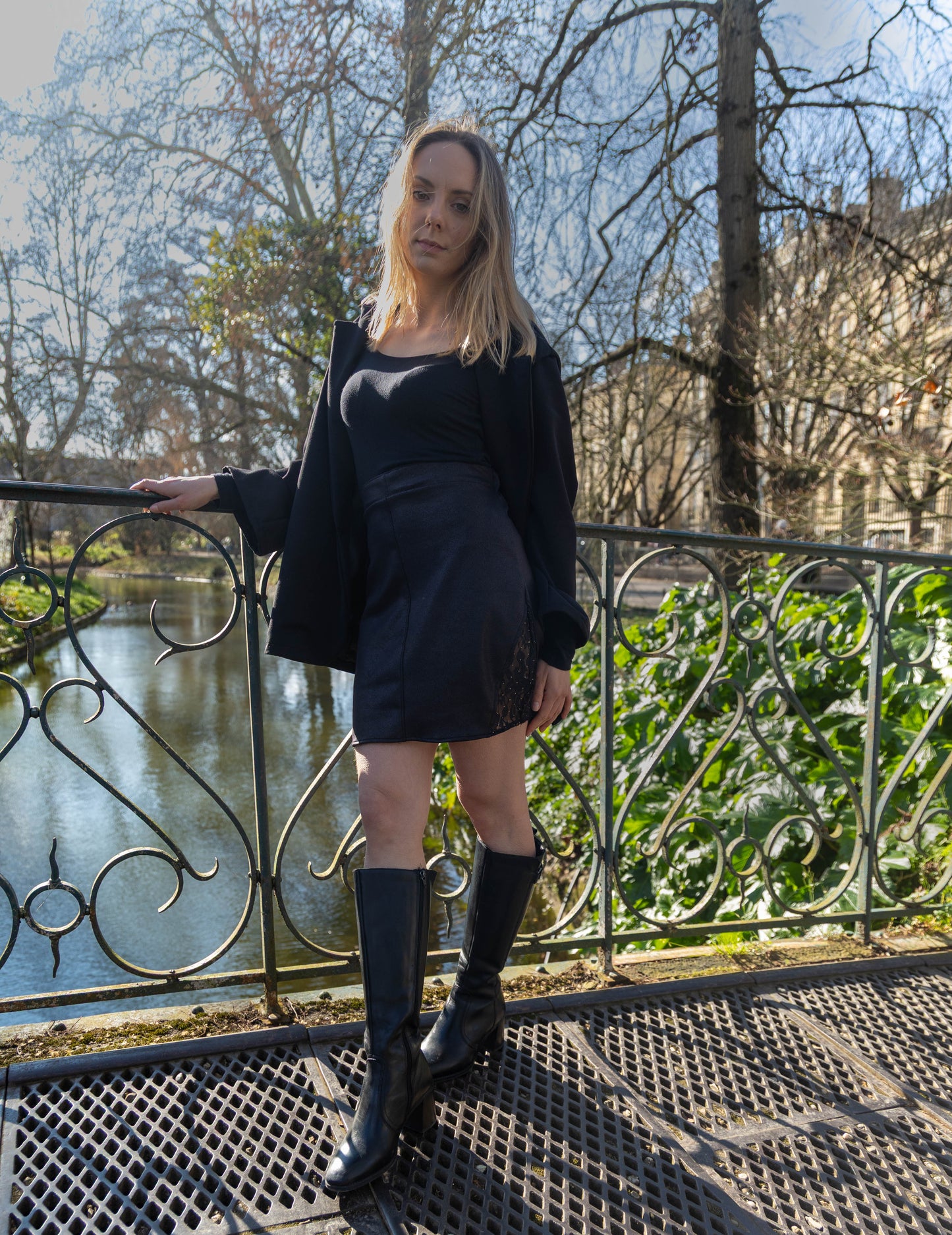 Jupe noire Astrella