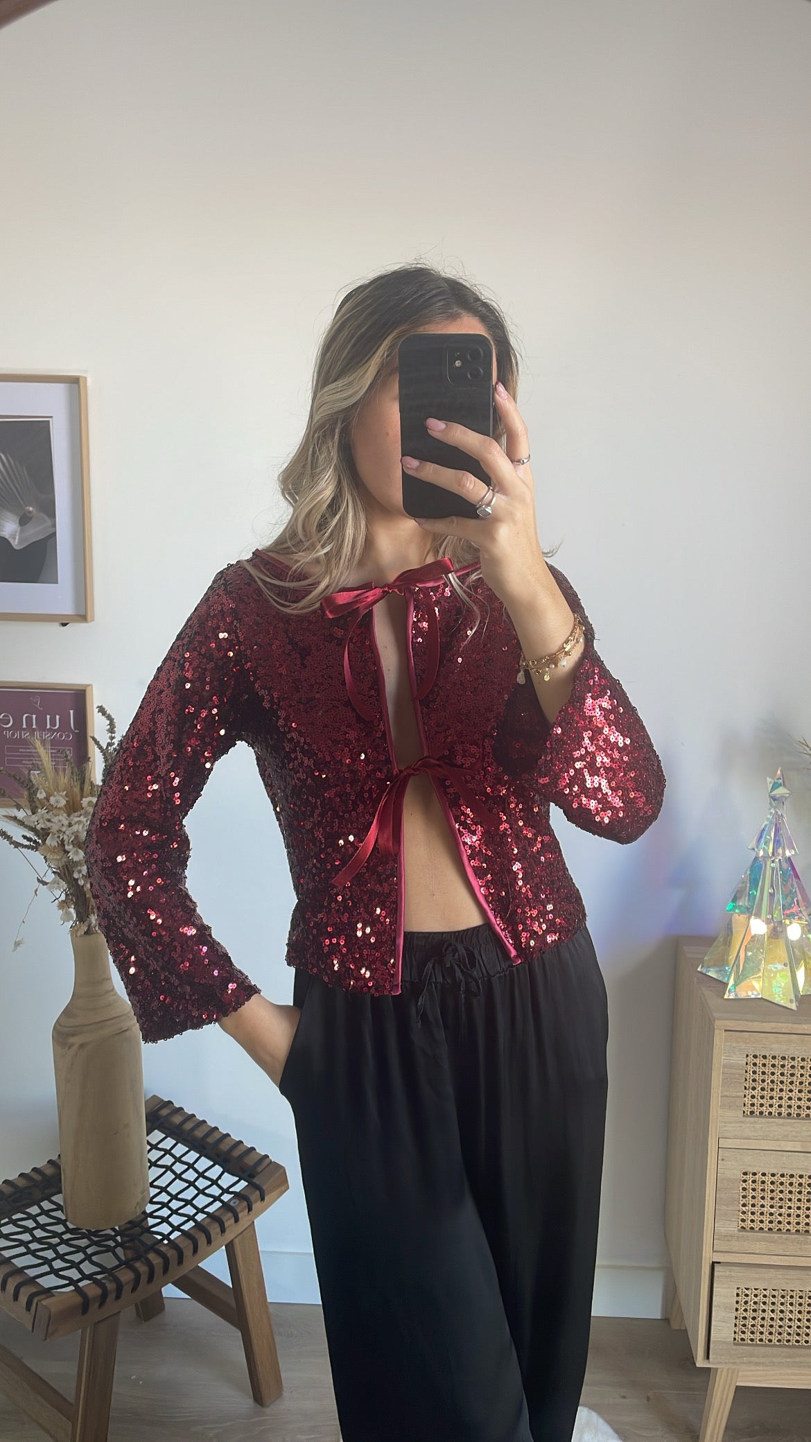 Blouse pailletée Claire