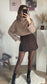 Jupe-short marron VEGA