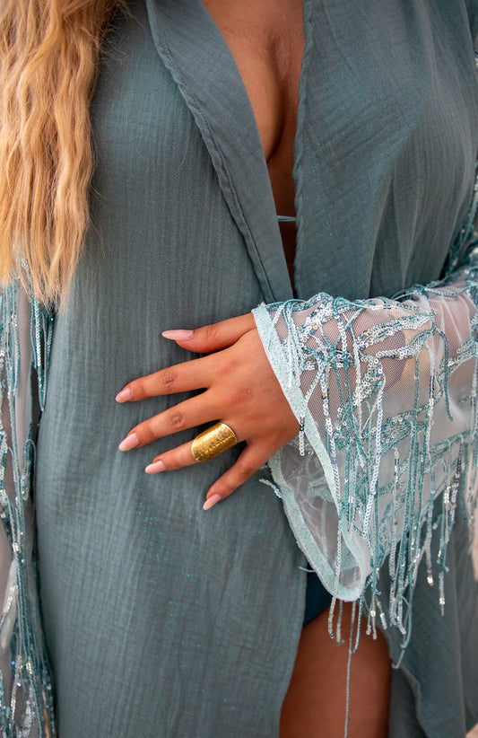 Kimono Brillo bleu