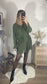 Robe plissée kaki AVA