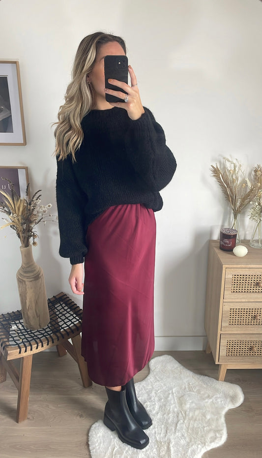 Jupe satinée AMY