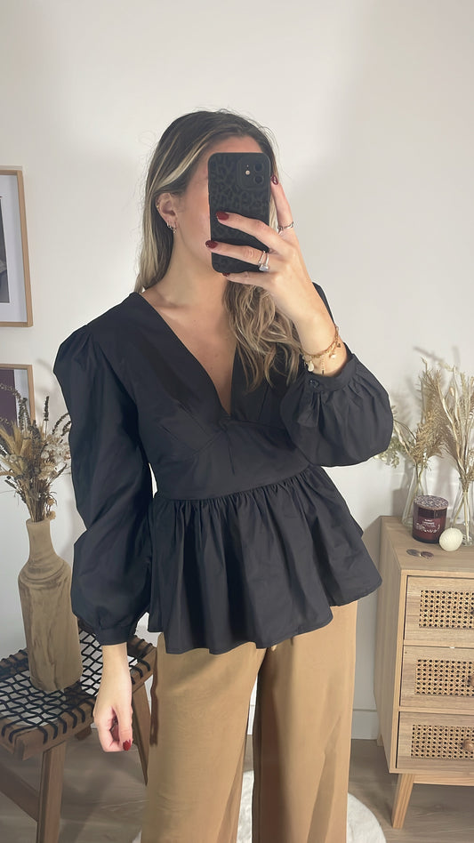 Blouse noire JASMINE
