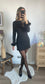 Robe noire pailletée Jordy