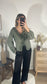 Blouse kaki ARIANE