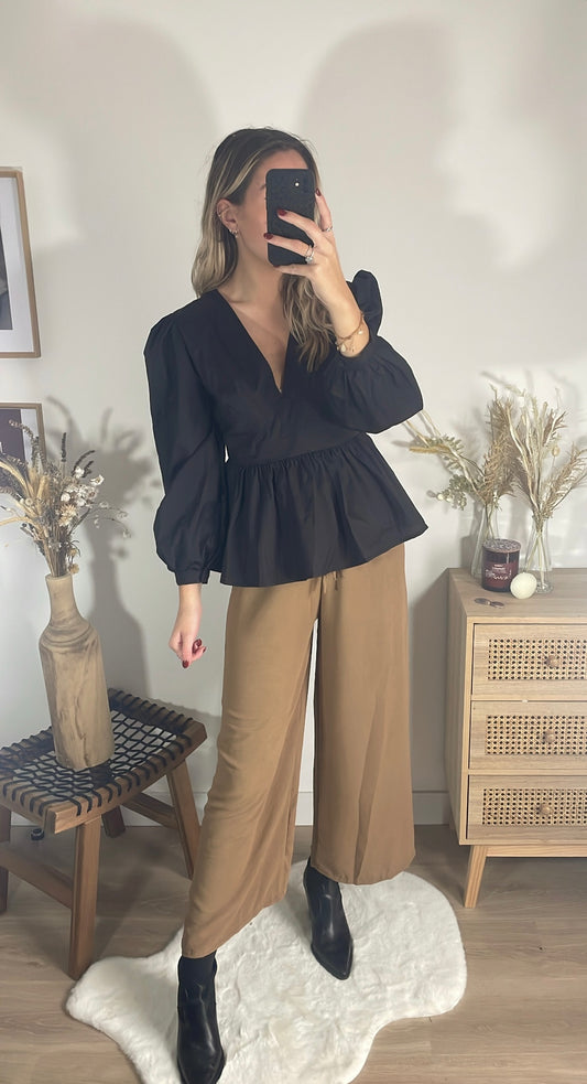 Blouse noire JASMINE