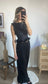 Débardeur noir pailleté Izabel