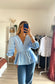 Blouse bleu JASMINE